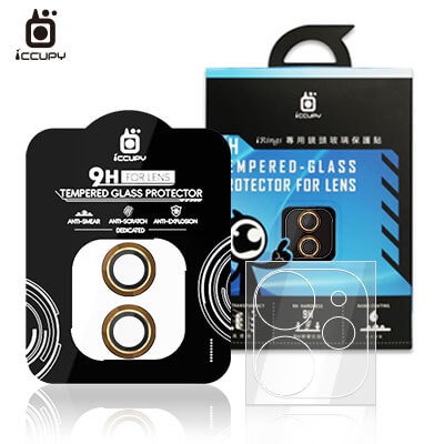 Apple iPhone 12 iRings雙色玻璃手機鏡頭保護環 15