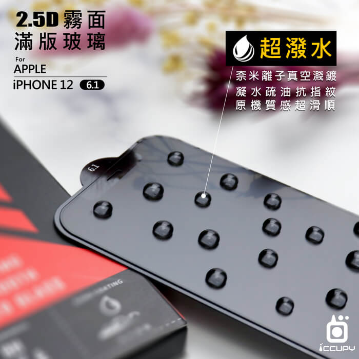 Apple iPhone 2.5D霧面玻璃保護貼